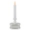 Northlight 9.25" Pre-Lit LED White and Silver Lighted Christmas Candle Lamp